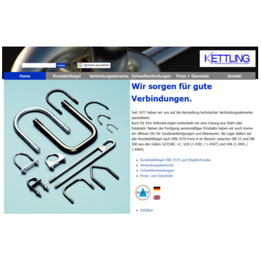 Kettling Verbindungselemente aus Stahl und Edelstahl